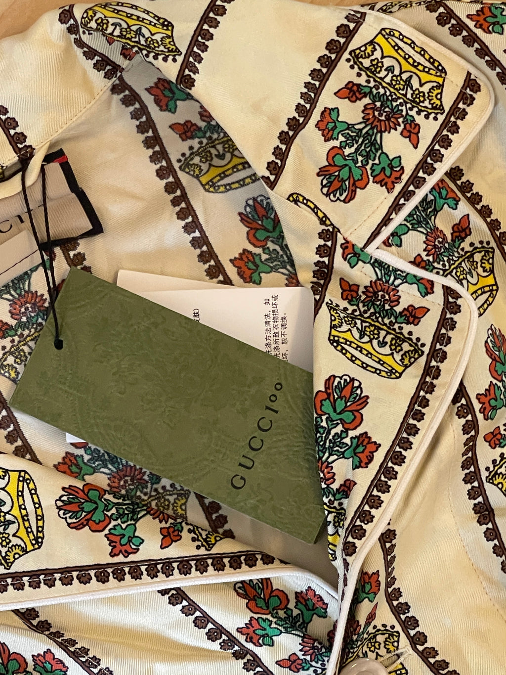Gucci Two-Piece Silk Trouser Set