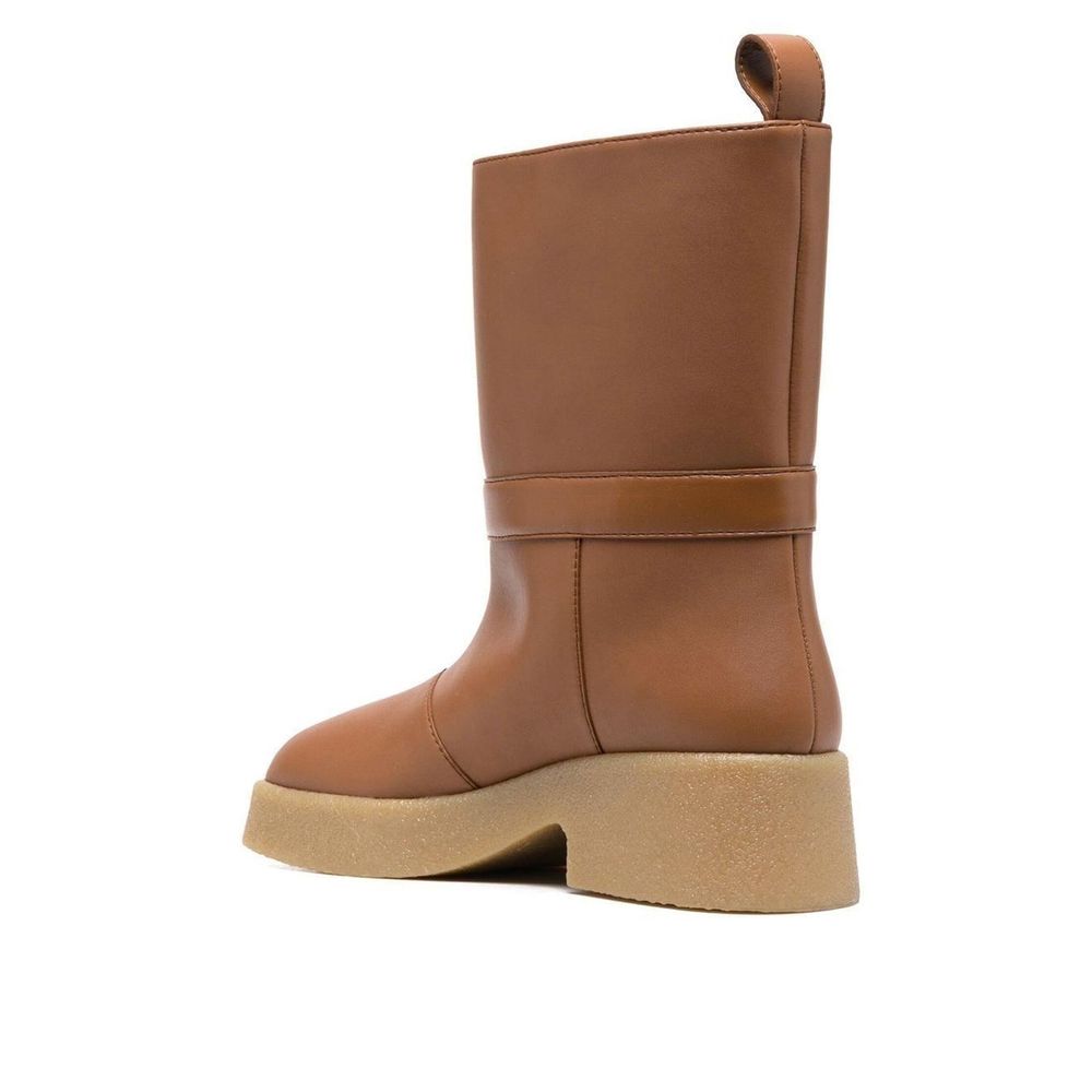 Stella McCartney Brown Polyethylene Ankle Boots