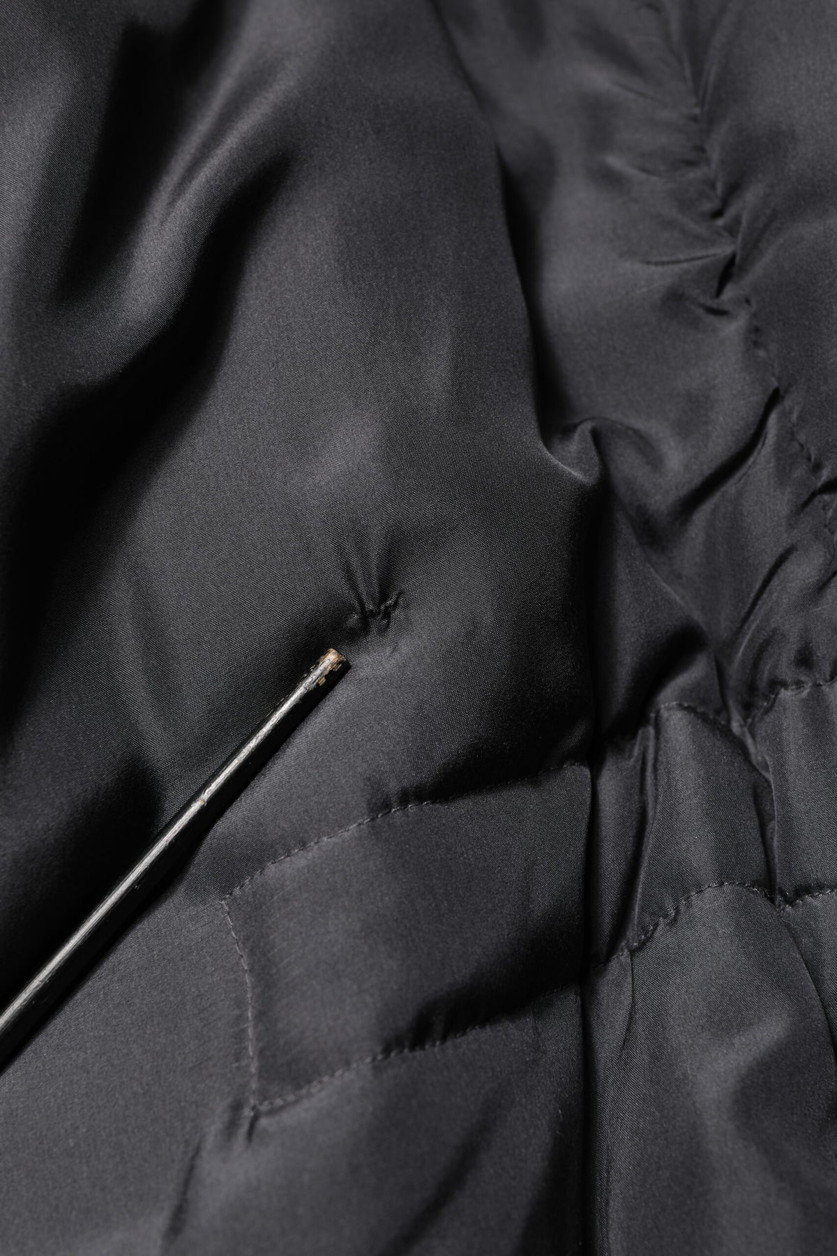 Dolce & Gabbana Black Silk Padded Parka Men Coat Jacket