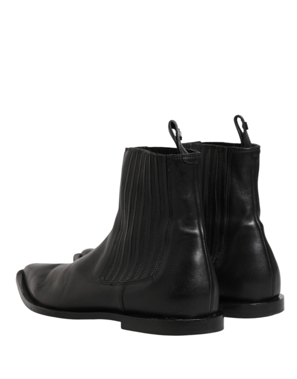 Dolce & Gabbana Black Chelsea Men Short Ankle Boots Shoes