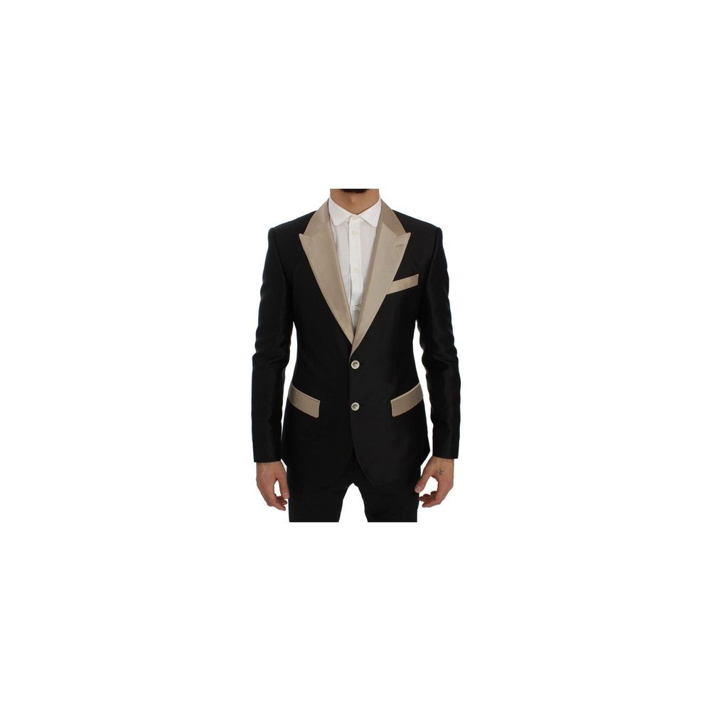 Dolce & Gabbana Black Silk Blazer