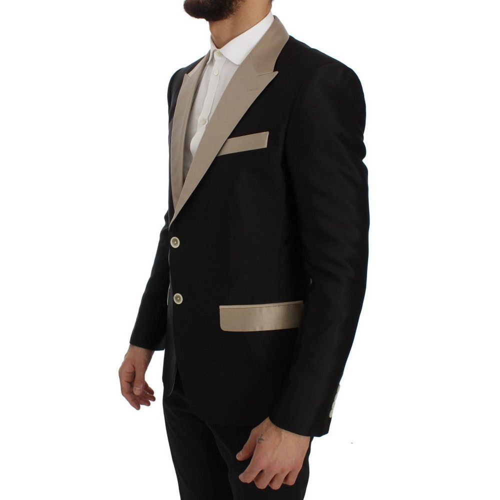 Dolce & Gabbana Black Silk Blazer