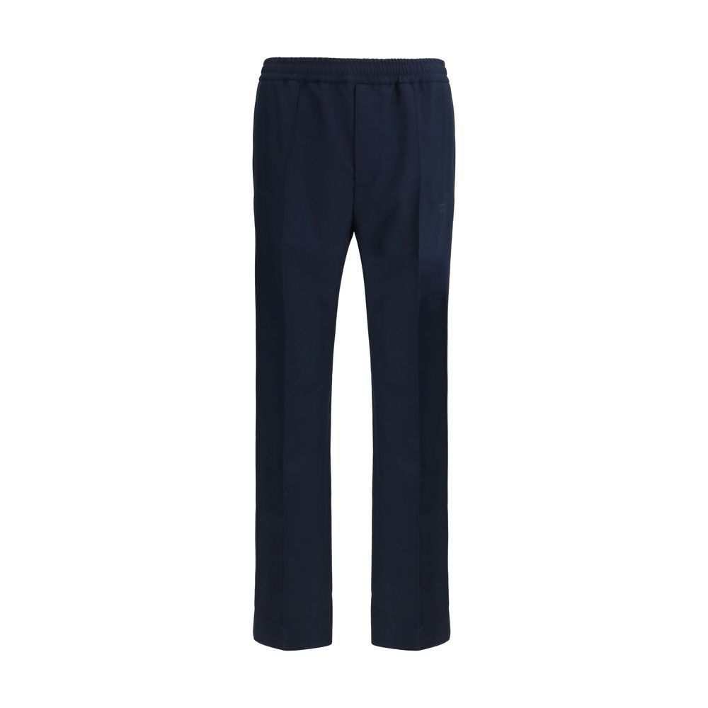 Gucci Blue Polyester Casual Pants