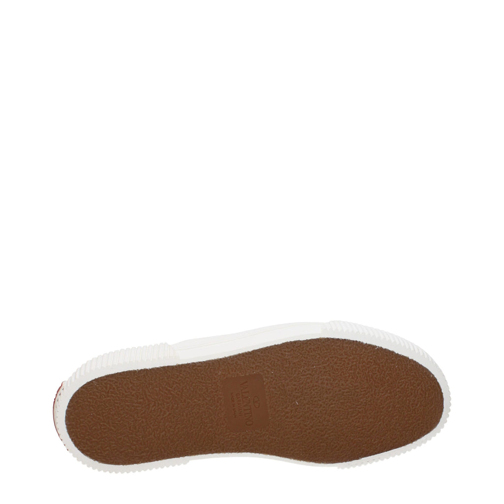 Valentino Garavani Brown Fabric Slip-On Loafers