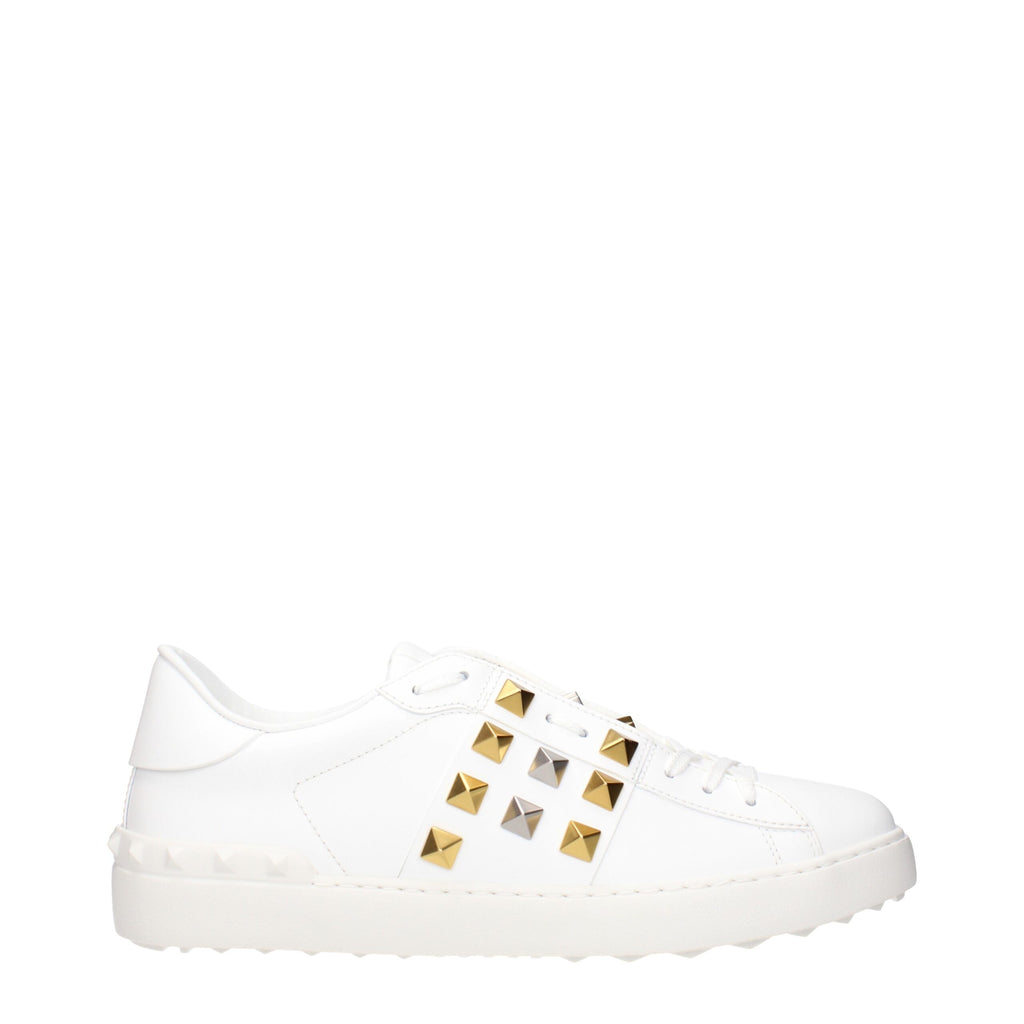 Valentino Garavani White Leather Low Top Sneakers