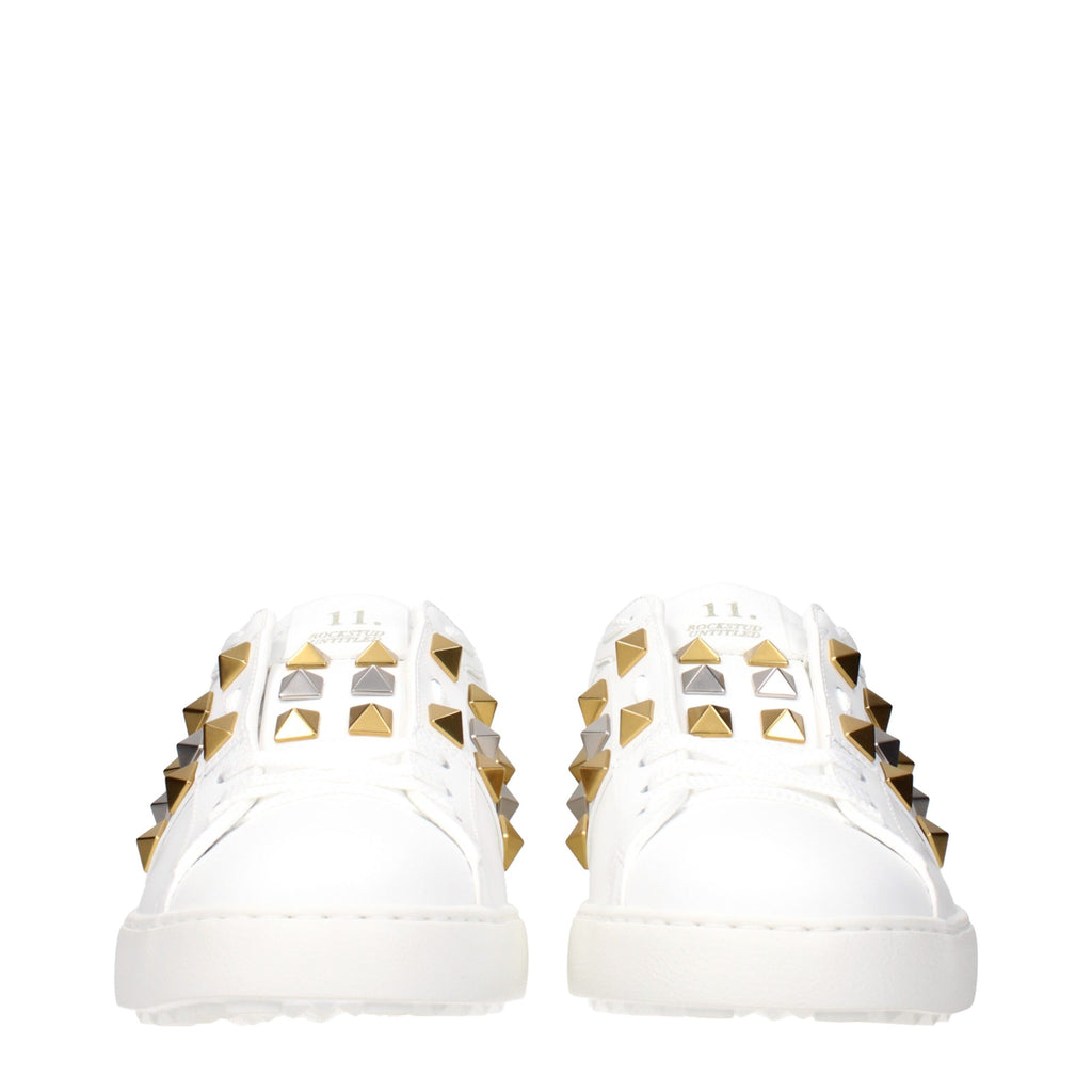 Valentino Garavani White Leather Low Top Sneakers