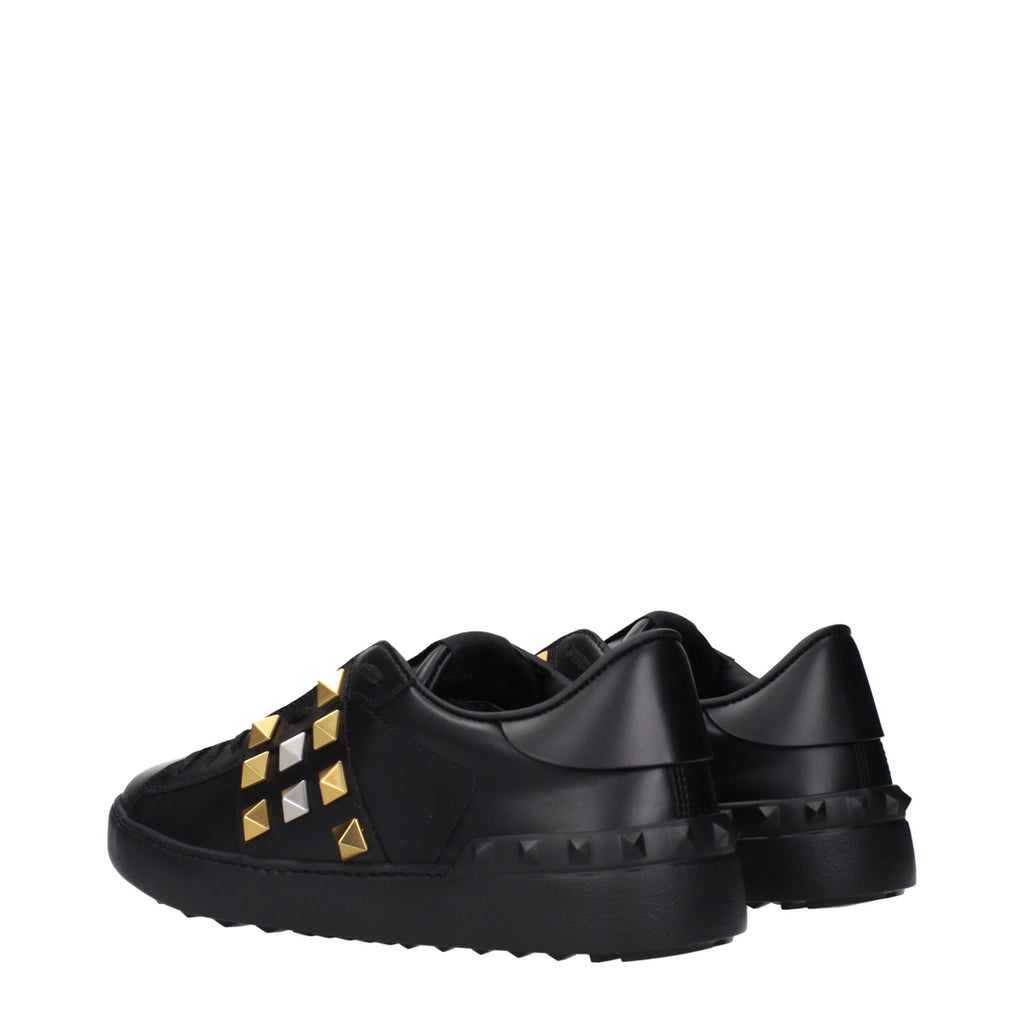 Valentino Garavani Black Leather Sneakers