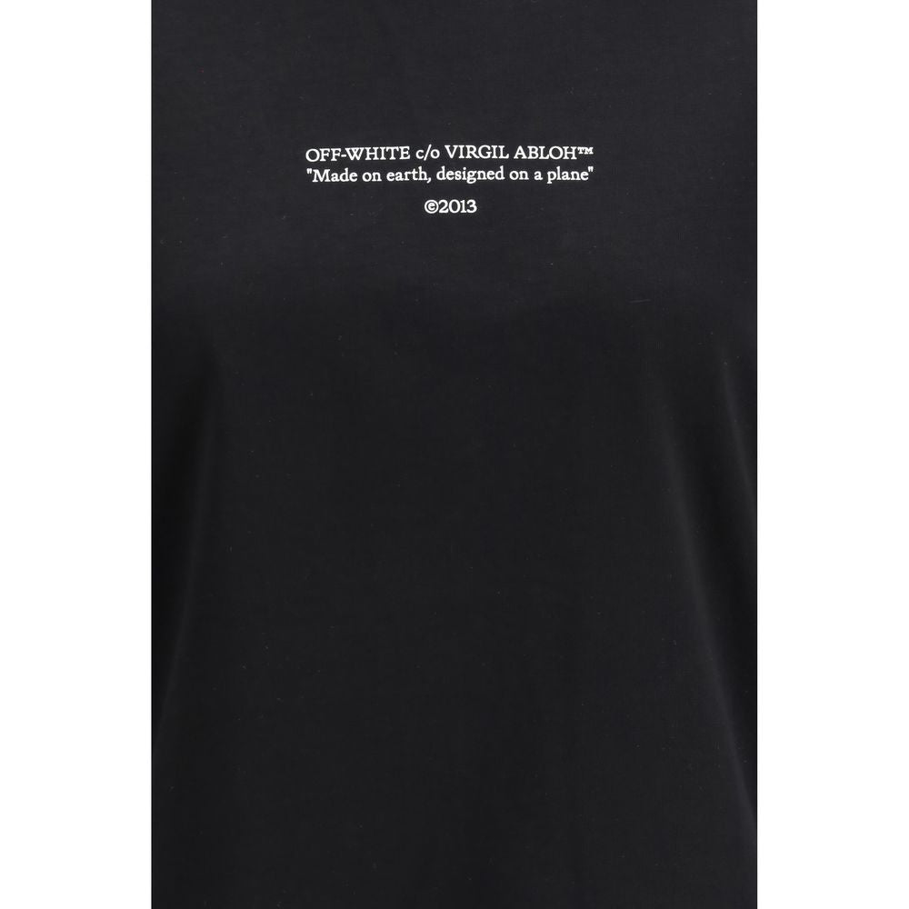 Off-White Black Cotton T-Shirt
