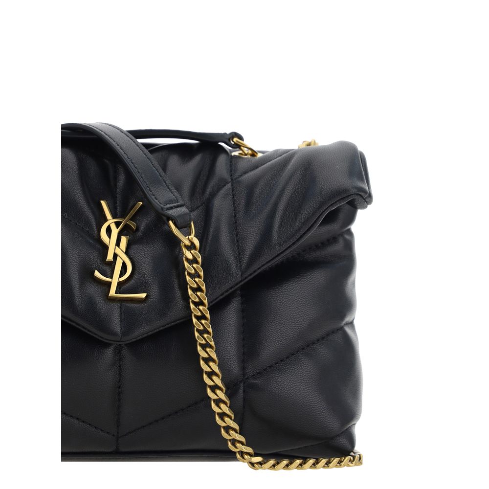 Saint Laurent Black Lamb Ovis Aries Shoulder Bag