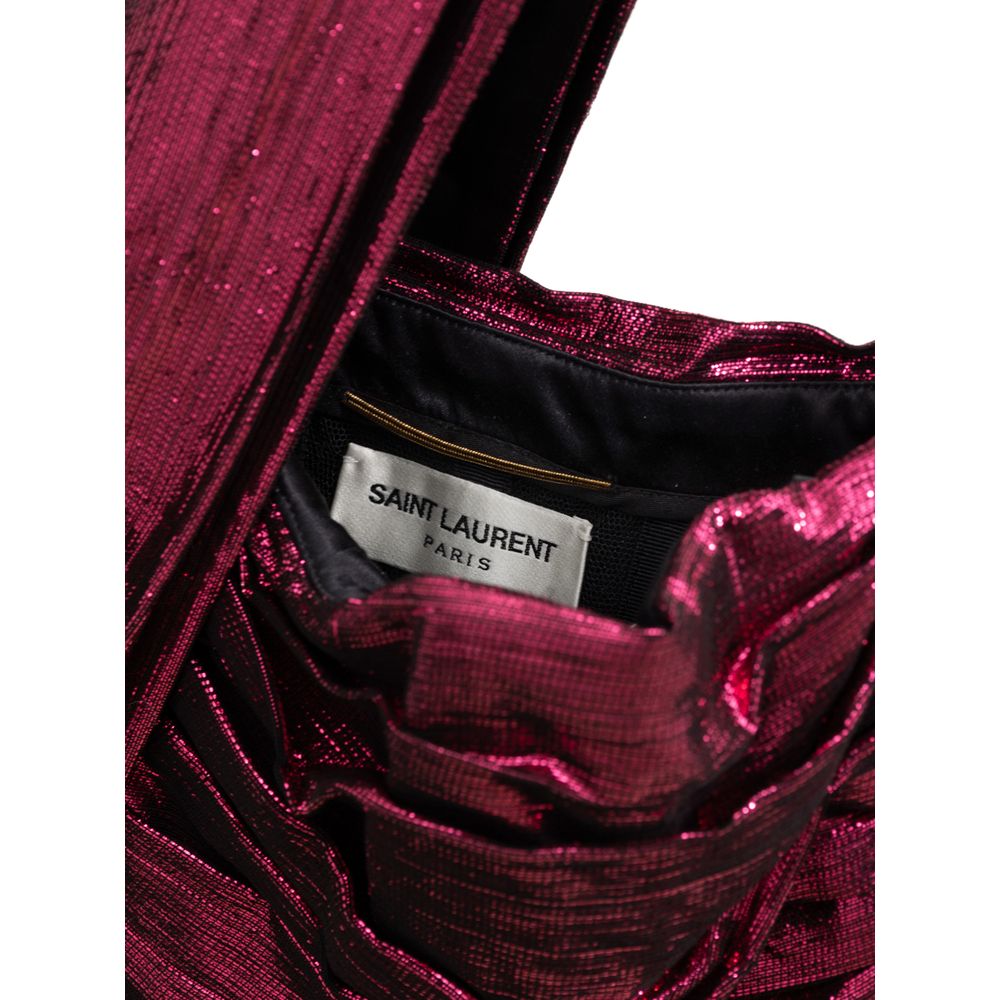 Saint Laurent Fuchsia Viscose Short Dress