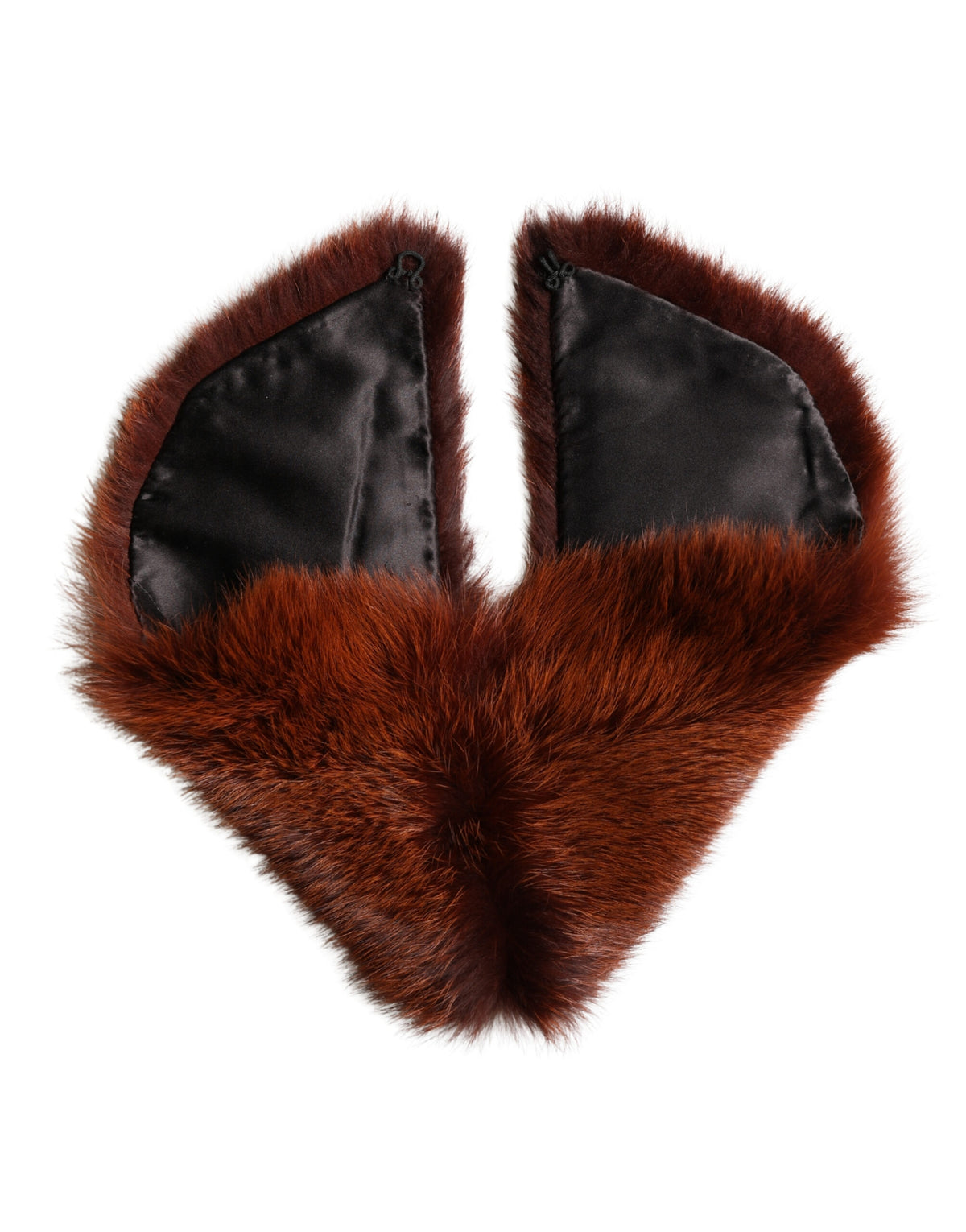 Dolce & Gabbana Brown Mink Fur Collar Women Neck Wrap 60cm x 14cm  Scarf