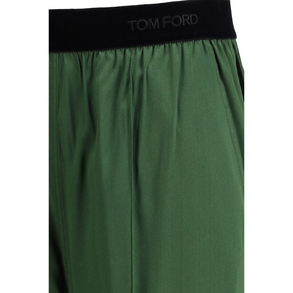 Tom Ford Bicolor Silk Casual Pants