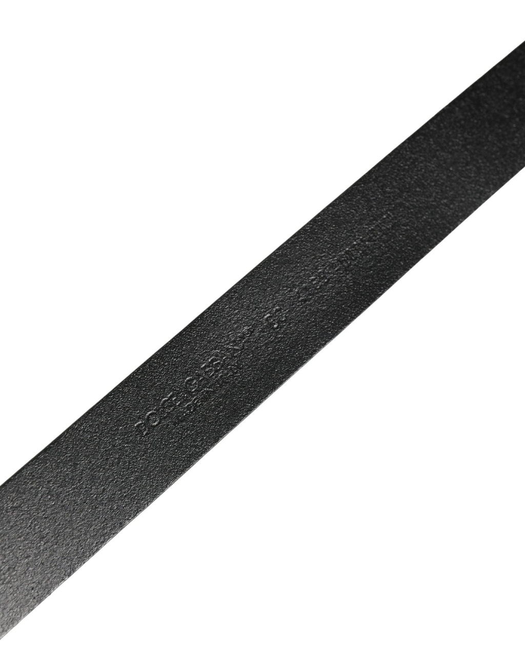 Dolce & Gabbana Men Black Classic Leather Logo Buckle Belt