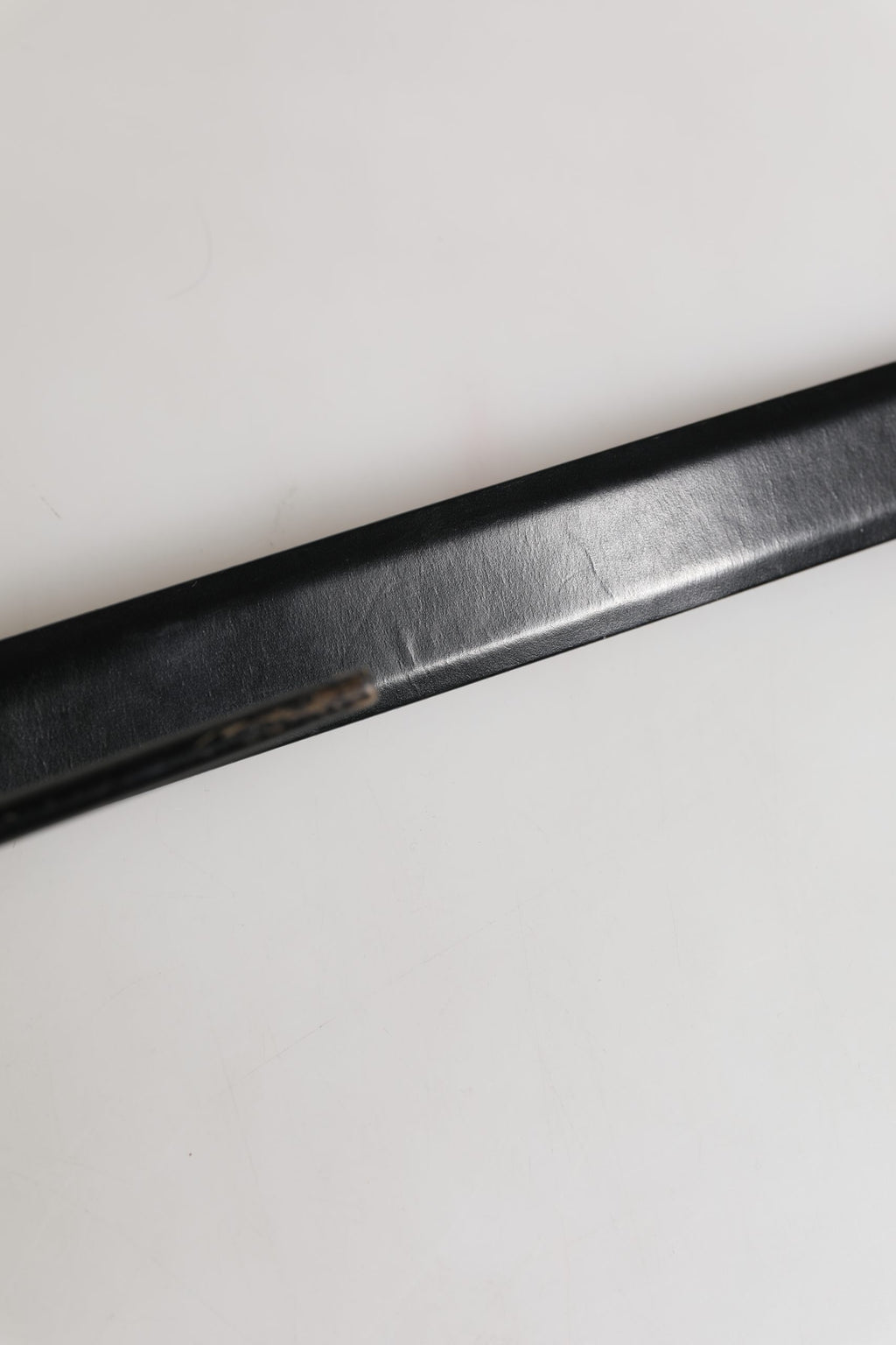 Dolce & Gabbana Men Black Leather Classic Metal Buckle Belt