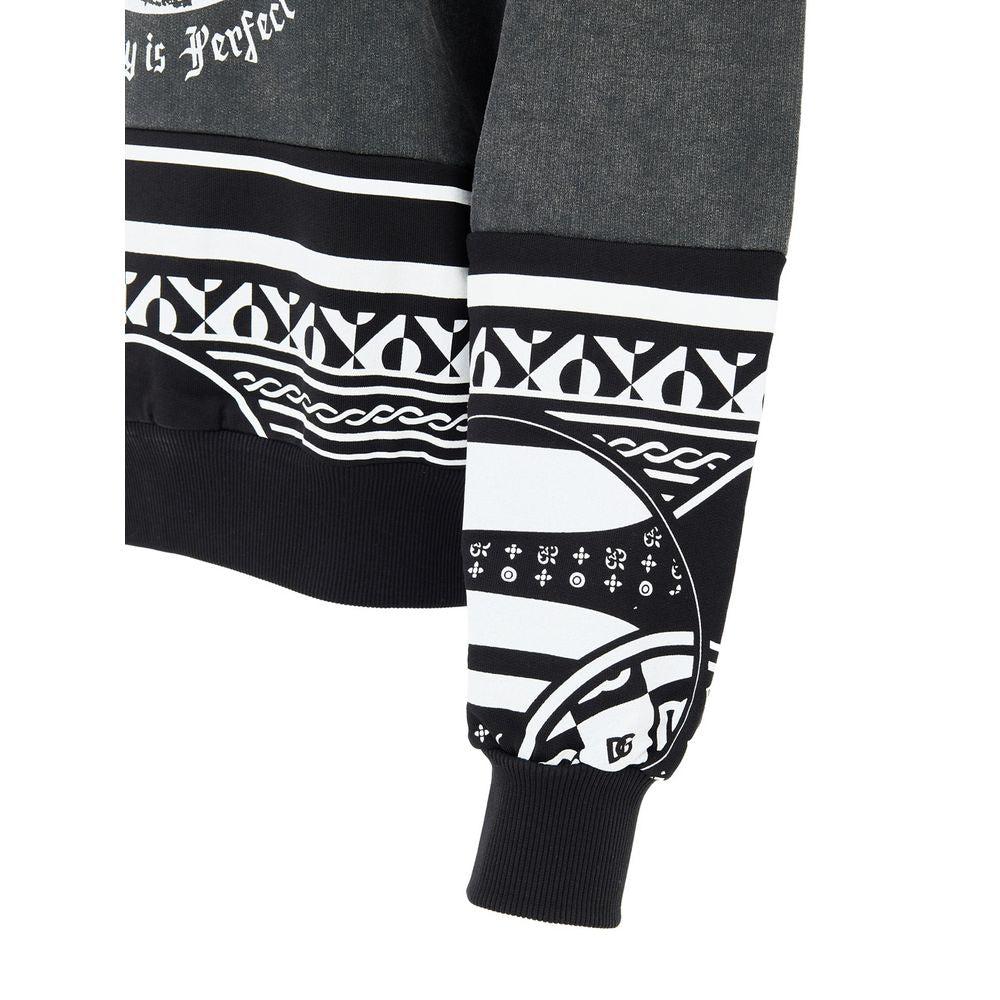 Dolce & Gabbana Black Cotton Sweatshirt