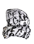 Dolce & Gabbana White Logo Print Whole Head Wrap Capello Hat