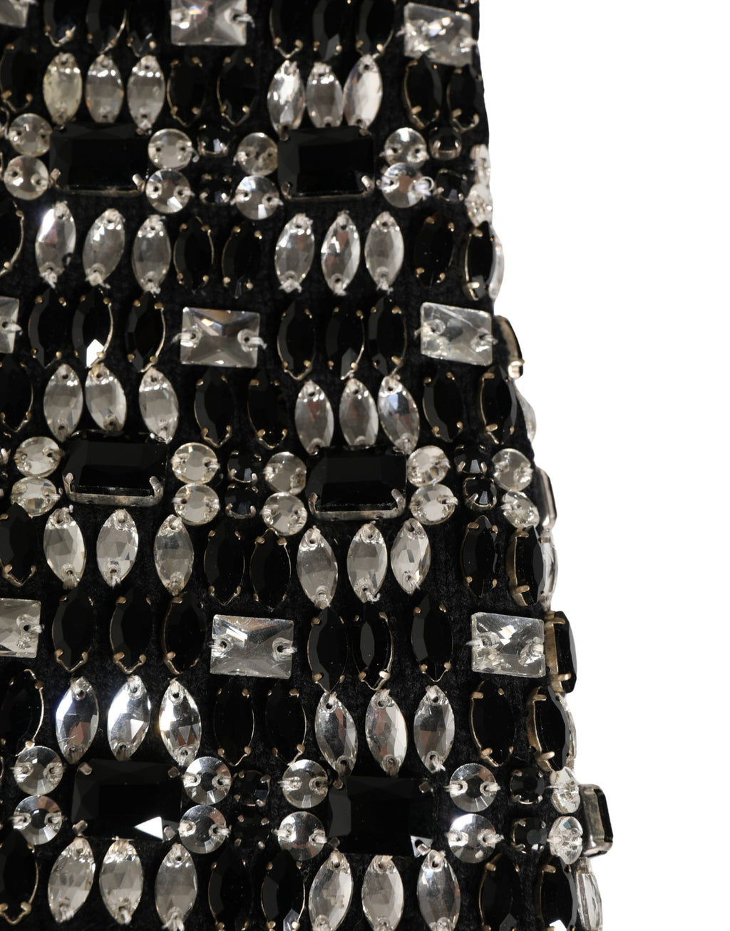 Dolce & Gabbana Black Wool Crystal Embellished Balaclava Hat