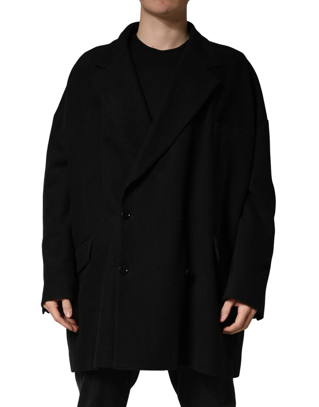 Dolce & Gabbana Black Double Breasted 2 Buttons Suit Jacket