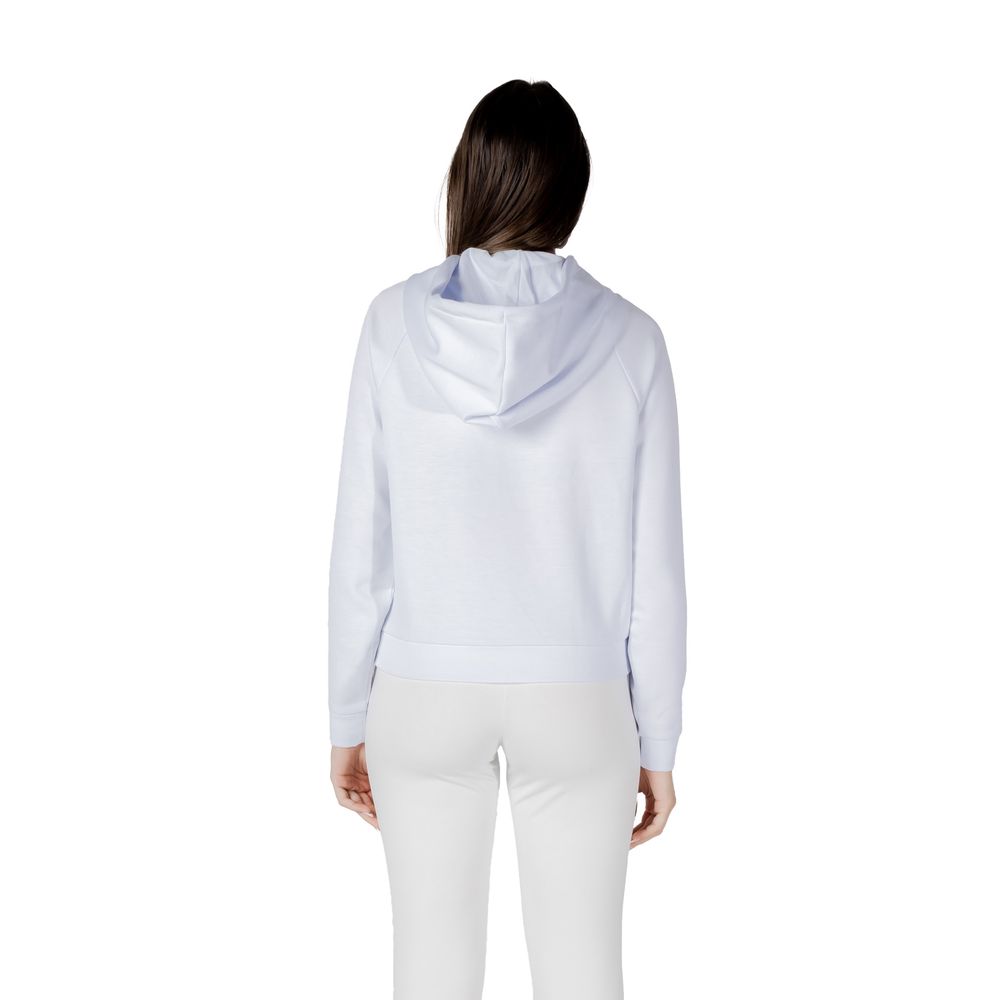 Armani Exchange White Viscose Hoodie