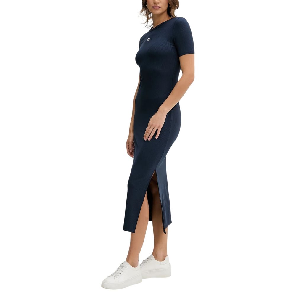 Calvin Klein Jeans Blue Modal Long Dress