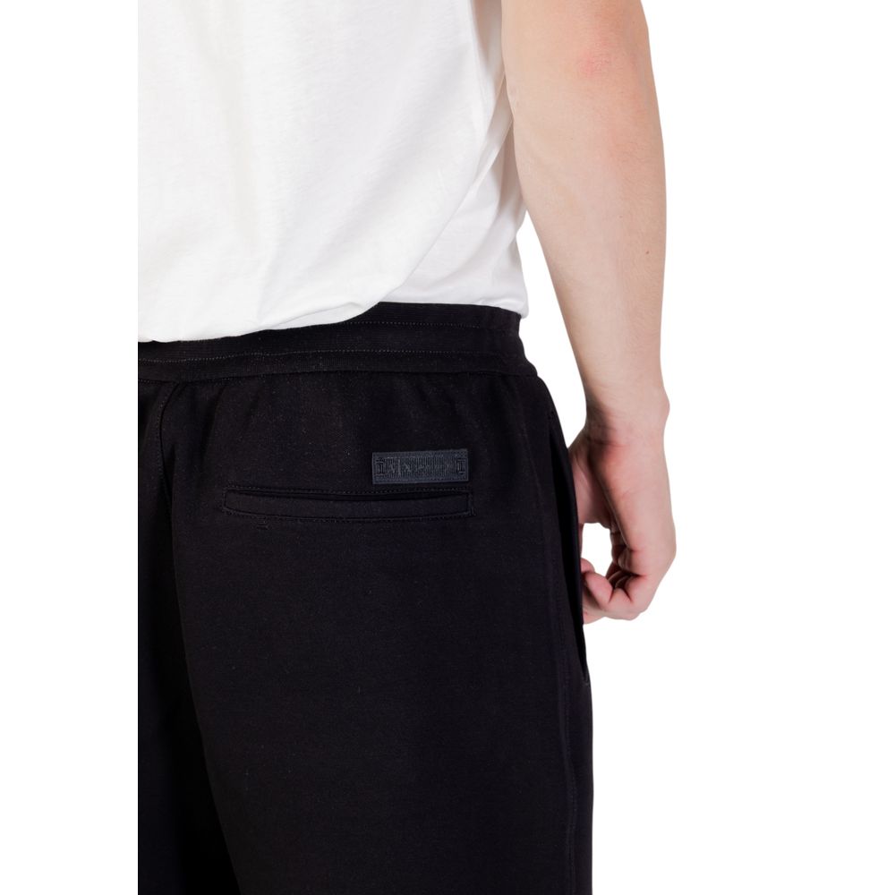 Armani Exchange Black Cotton Joggers (Workout Pants)