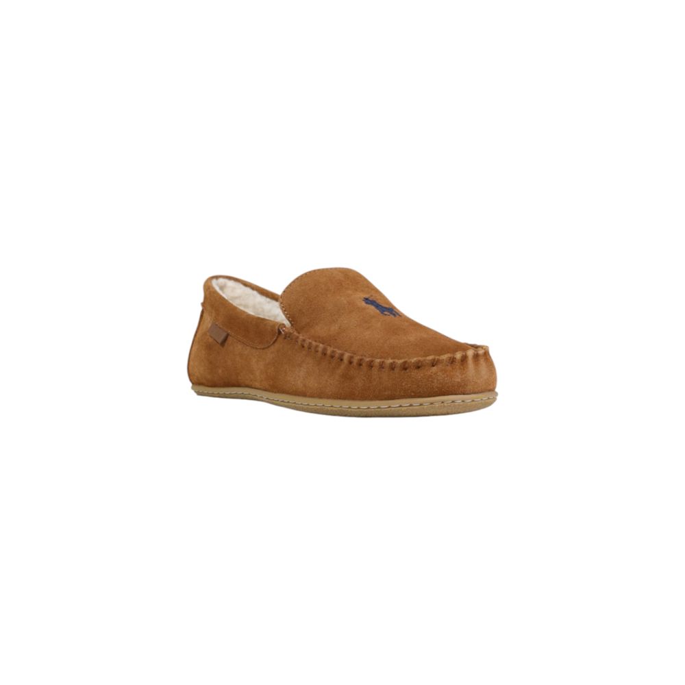 Ralph Lauren Brown Suede Leather Slippers