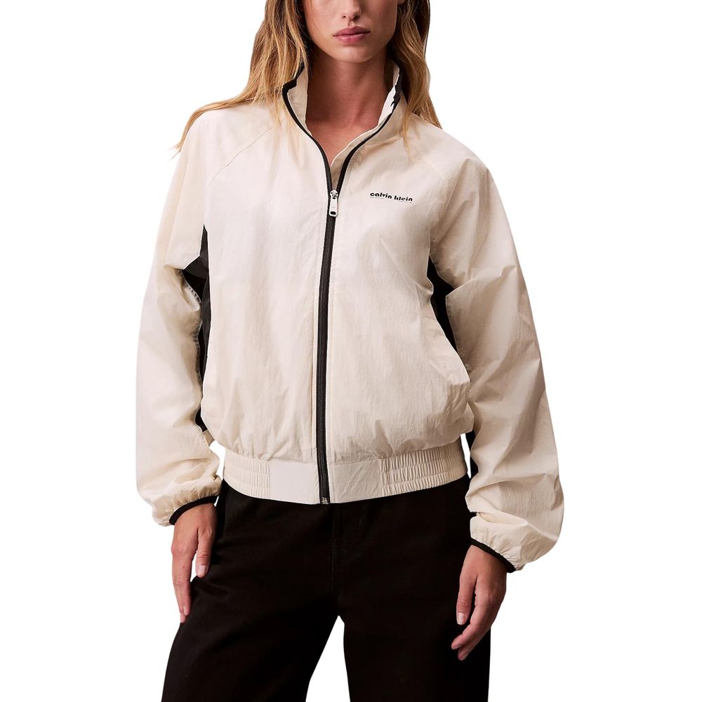 Calvin Klein Jeans Beige Polypropylene Shell Jacket