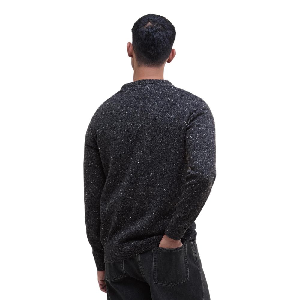 Barbour Black Wool Sweatshirt
