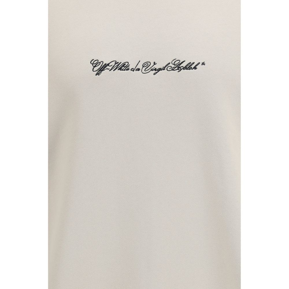 Off-White Beige Cotton Sweatshirt