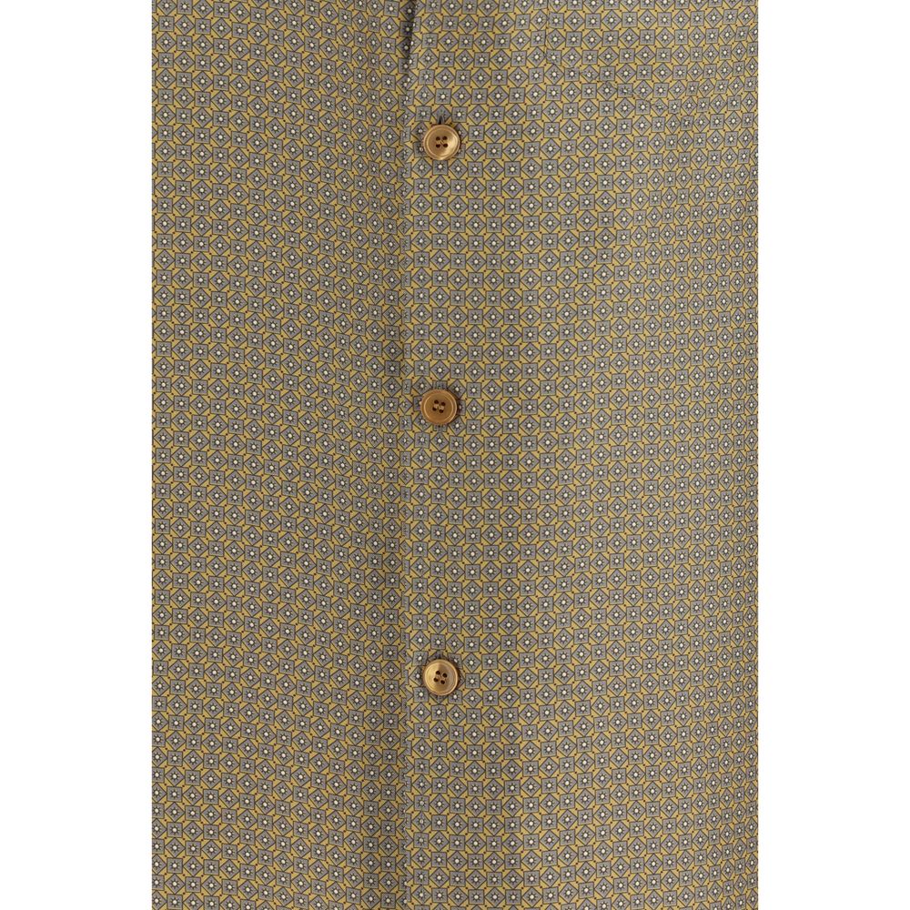Saint Laurent Multicolor Silk Pattern Shirt