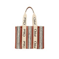 Chloé Brown Linen Tote Bag