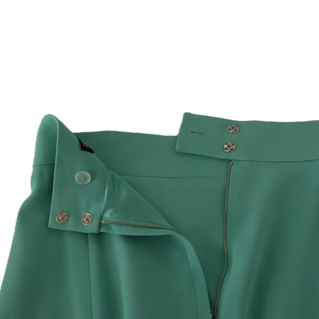 Dolce & Gabbana Mint Green Viscose Pencil Cut Midi Skirt