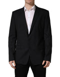 Dolce & Gabbana Blue Single Breasted 2 Button Suit Jacket