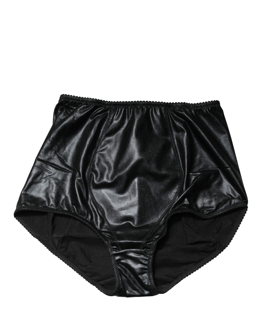 Dolce & Gabbana Black Silk Blend High Waist Girdle Panty Underwear