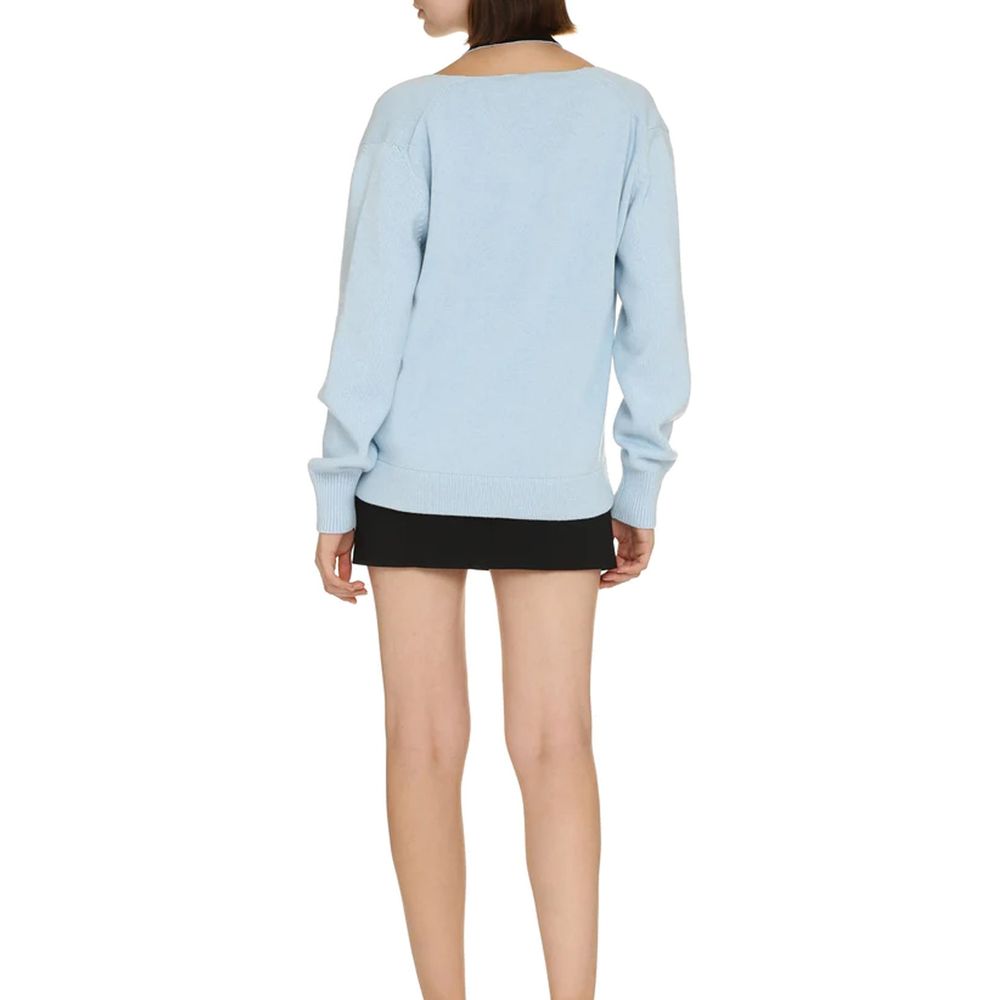 Fendi Blue Cashmere Cardigan
