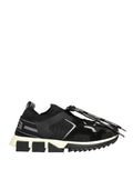 Dolce & Gabbana Black Mesh Sorrento Trekking Sneakers Shoes