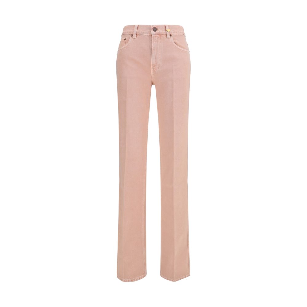 Chloé Multicolor Cotton Straight-Leg Jeans