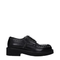 Valentino Garavani Black Leather Oxfords And Derbies