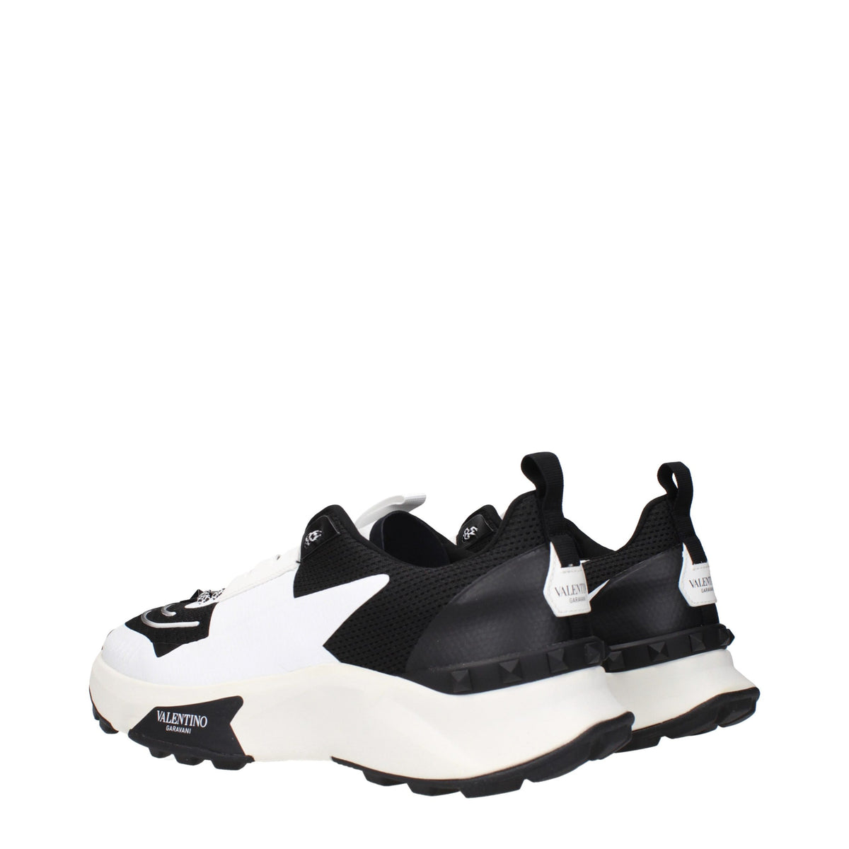 Valentino Garavani Black Fabric Athletic Sneakers
