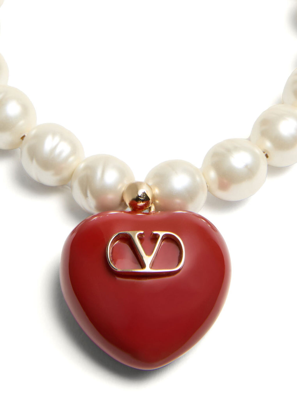 Valentino Garavani Red Brass Bracelet