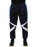 Dolce & Gabbana Blue White Drawstring Jogger Sweatpants Pants