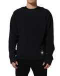 Dolce & Gabbana Dark Blue Logo Cotton Sweatshirt Sweater
