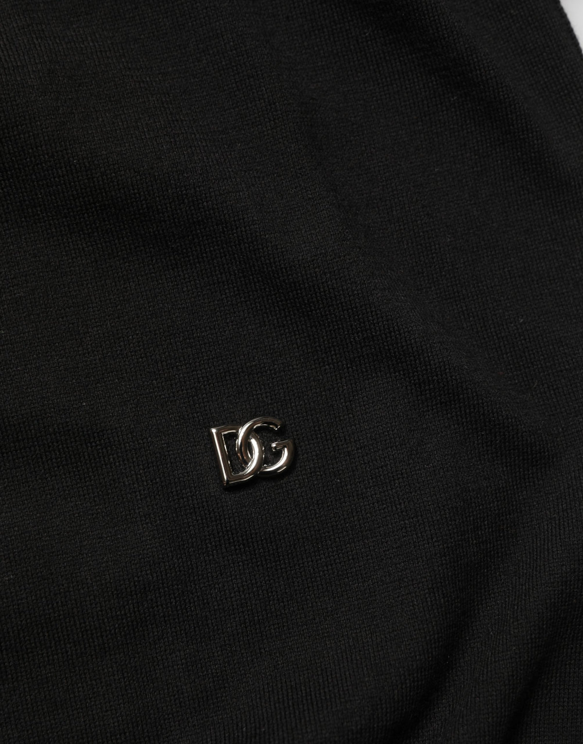 Dolce & Gabbana Black Cotton Collared Short Sleeves Polo T-shirt