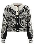 FARM RIO Bicolor Polyester Cardigan