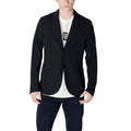 Armani Exchange Black Cotton Blazer