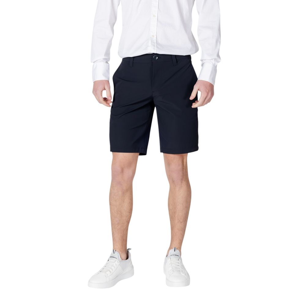 Armani Exchange Blue Polyamide Bermuda Shorts