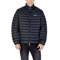 Armani Exchange Blue Polyamide Coat