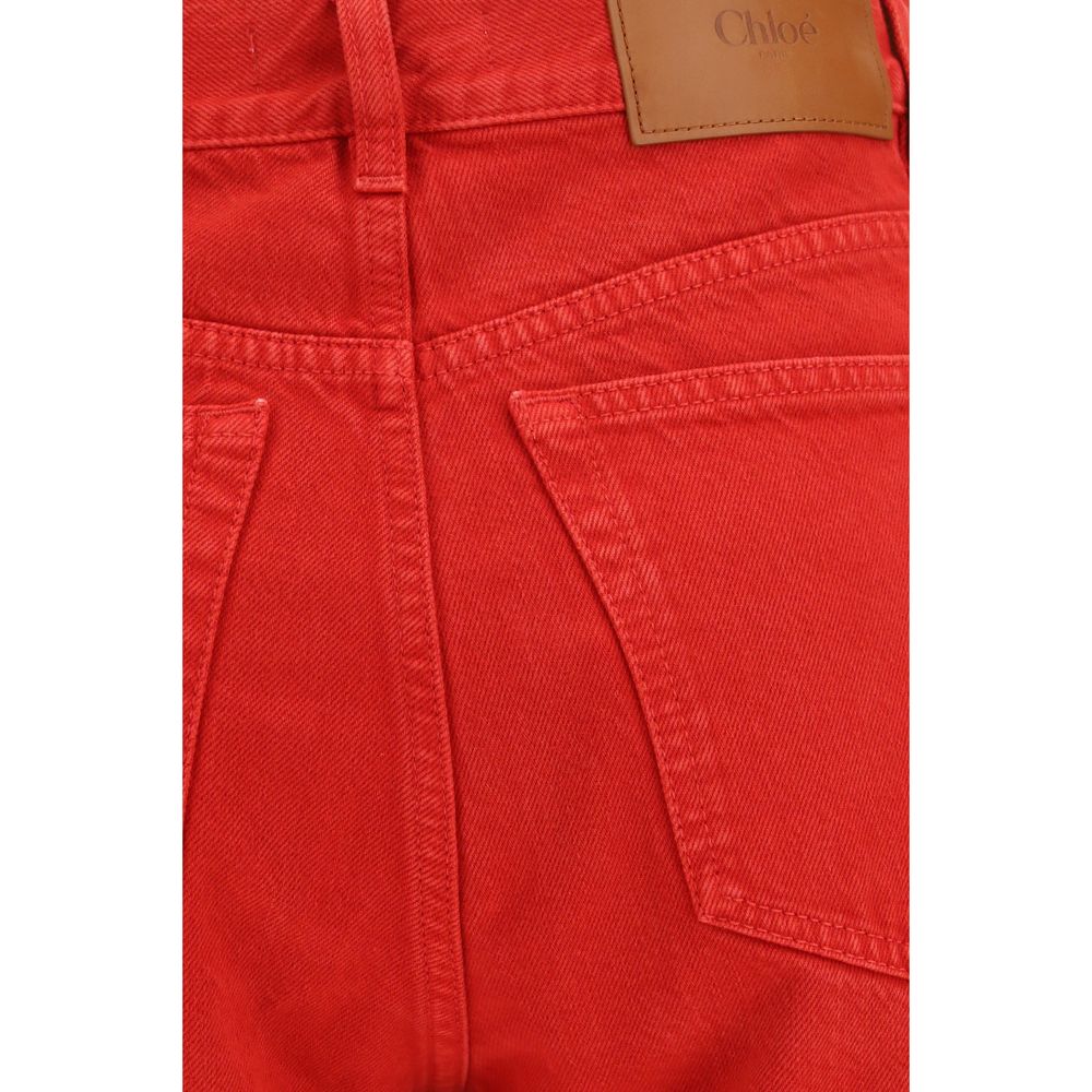 Chloé Red Cotton Pants