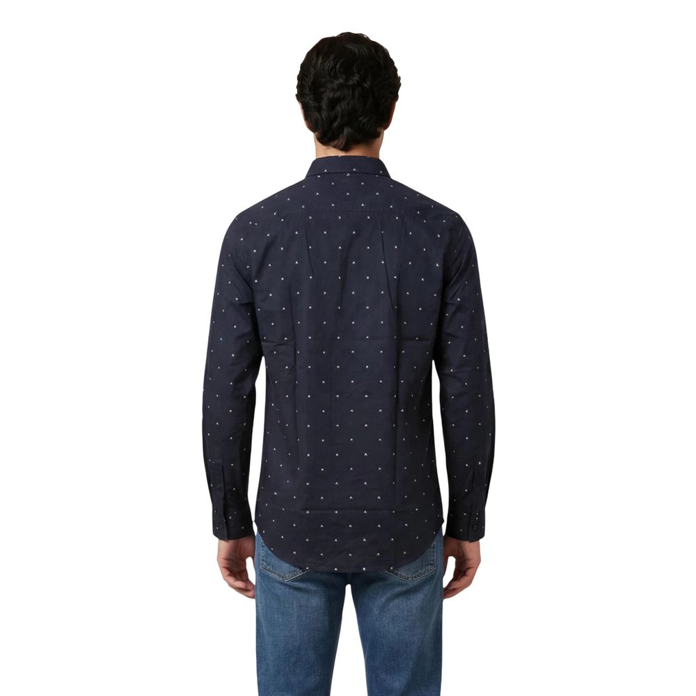 Armani Exchange Blue Cotton Shirt