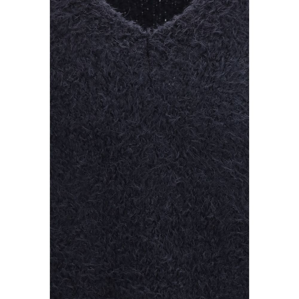 Dolce & Gabbana Blue Marabou Sweatshirt